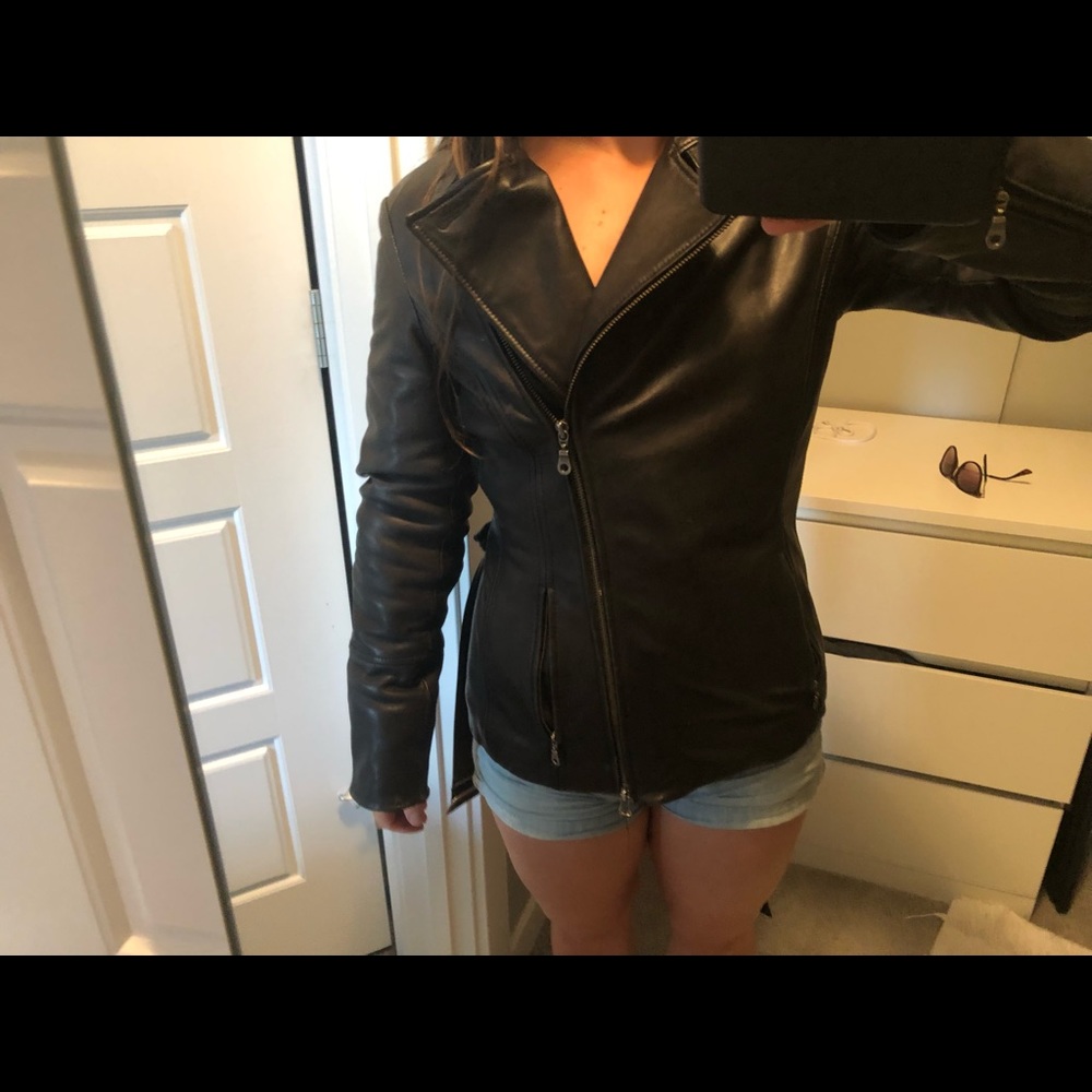 Leather Zip Jacket - Picture 5 of 9